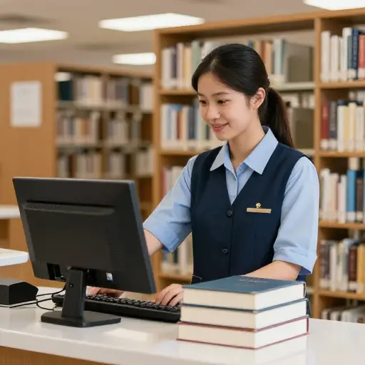 图书管理员帮我列出了所有我需要的书。