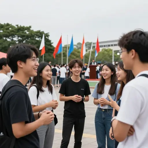 候选人正在努力争取年轻选民群体的支持。