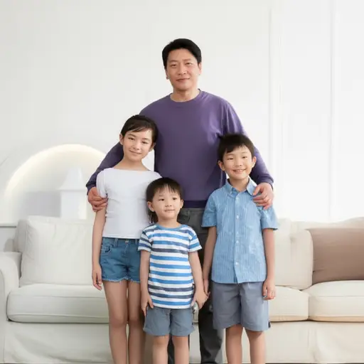 他婚姻幸福，有两个年幼的孩子。