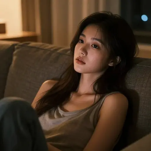 她整晚保持清醒。