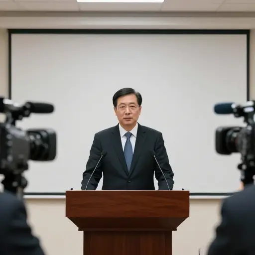 一位部委发言人昨天向媒体发表了讲话。