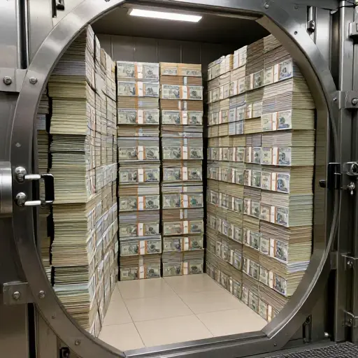 中央银行持有大量的紧急现金储备。
