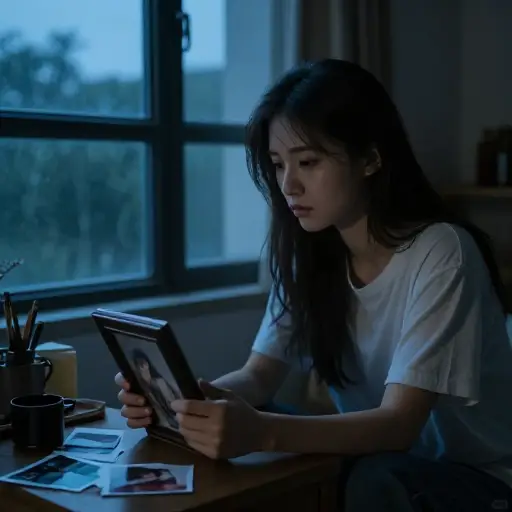 在突然失去所爱之人后，她努力去理解和应对自己的新现实。