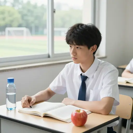 我们应该努力学习，保持健康。