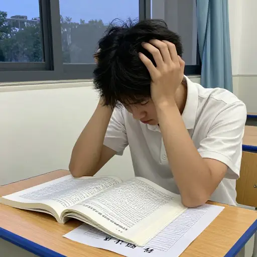 他没有学习，因此，他没有通过考试。