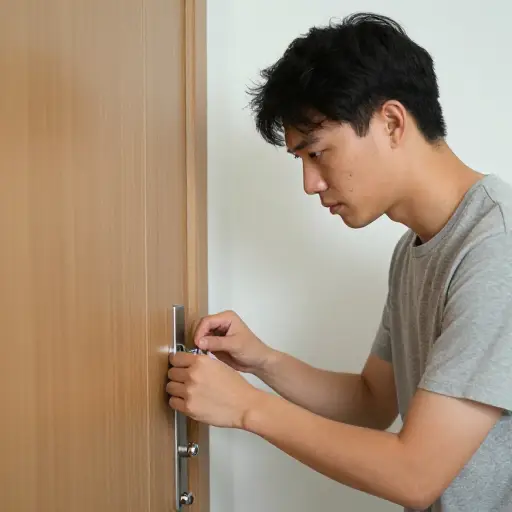 每次检查两扇门是否锁好有时有点麻烦。