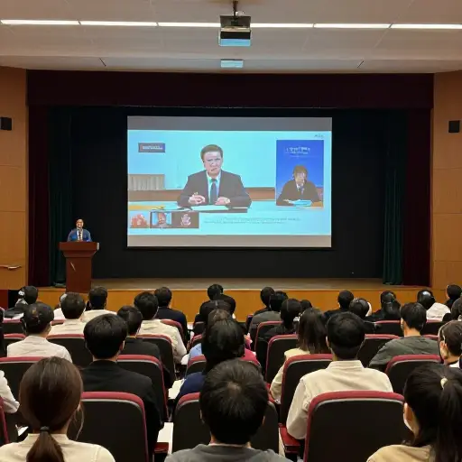 主题演讲之前播放了一段短视频。