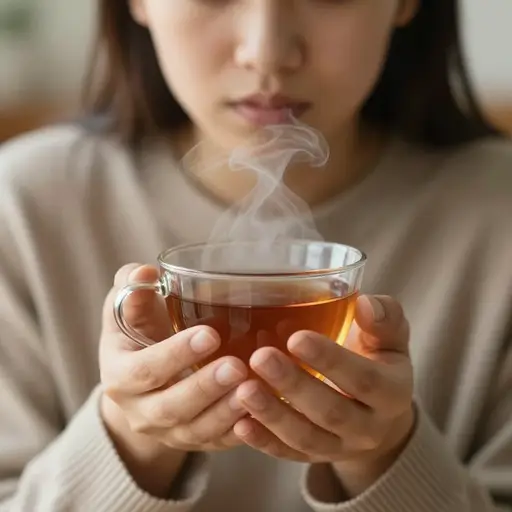 热茶有助于缓解喉咙痛。