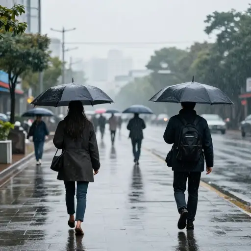 所谓的倾盆大雨实际上只是一场小雨。