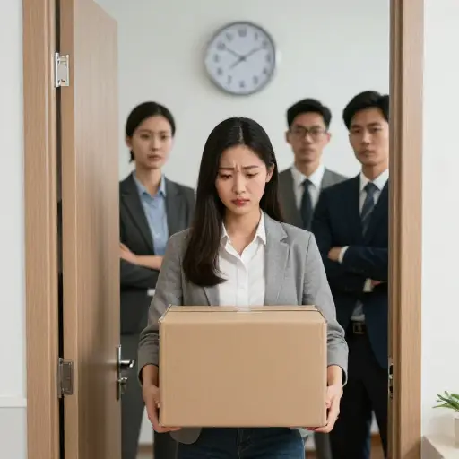 他们因为她迟到而解雇了她。