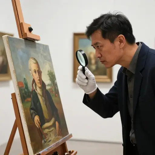艺术专家迅速鉴定出这幅画是赝品。