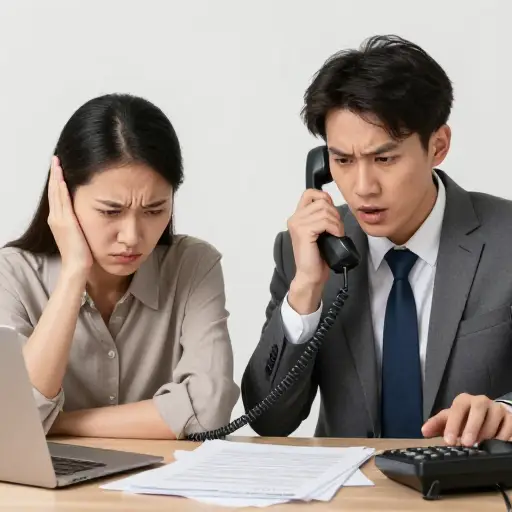 那个推销员不停地打电话骚扰我。