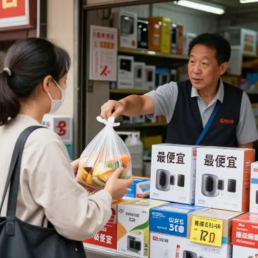 她买的那个是最便宜的。