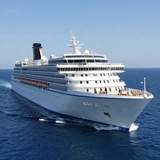 我们在地中海上享受了一次豪华游轮之旅。