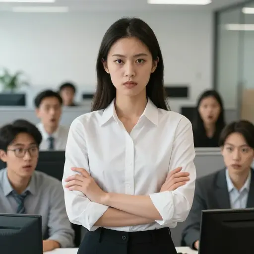 她有勇气反抗工作场所中的不公。