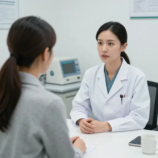 医生建议她不要跳过复诊。这样做可能会危及她的康复。