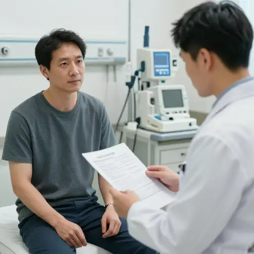 他在医院进行了一系列检查，但没发现任何问题。