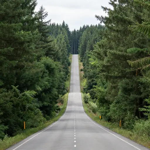 提议的道路将直接穿过森林。