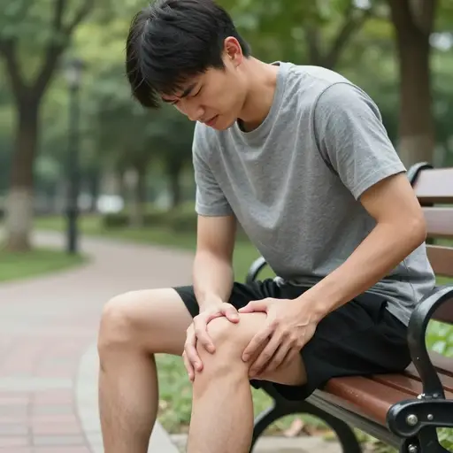 我想我拉伤了腿部的一块肌肉。