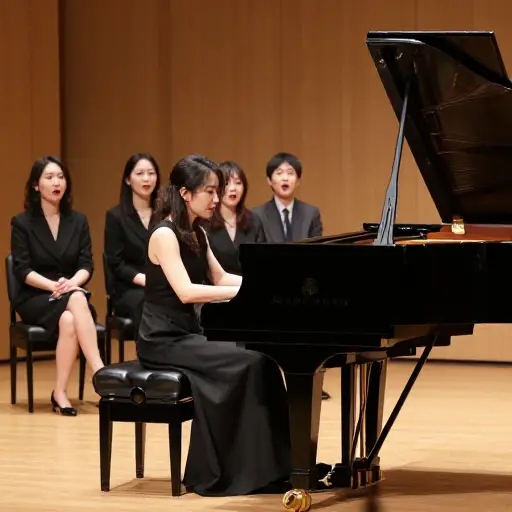 她在钢琴演奏方面的大师级造诣让所有评委都赞叹不已。