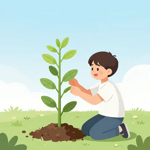 这株植物长得很快。