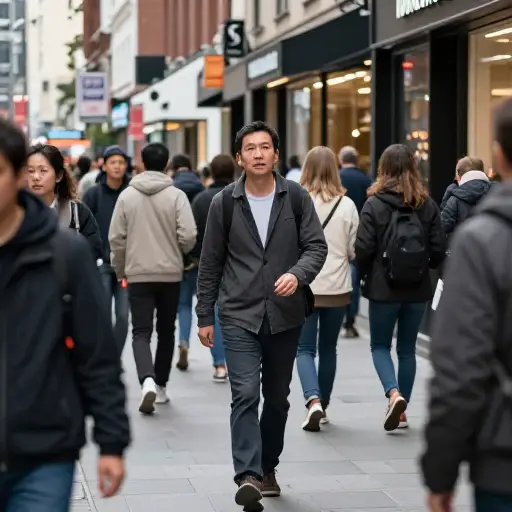 我偶尔在城里见到他。