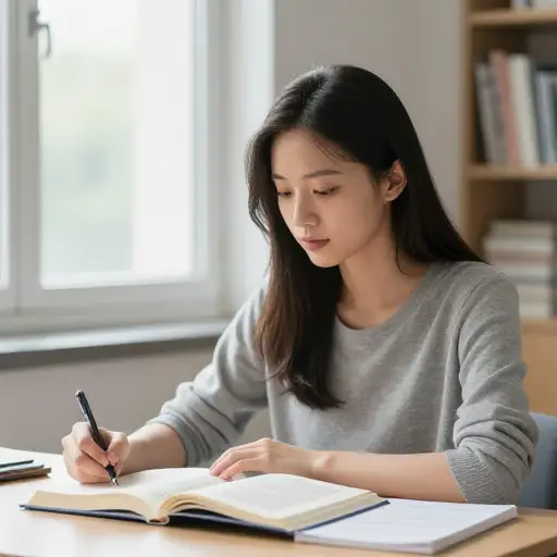 她承诺每天学习。