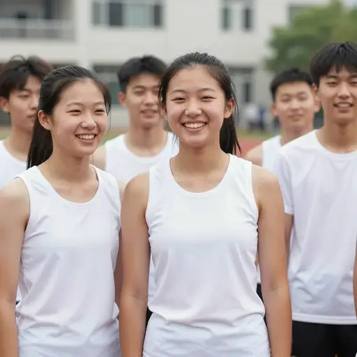 队员们获胜后露出了笑容。