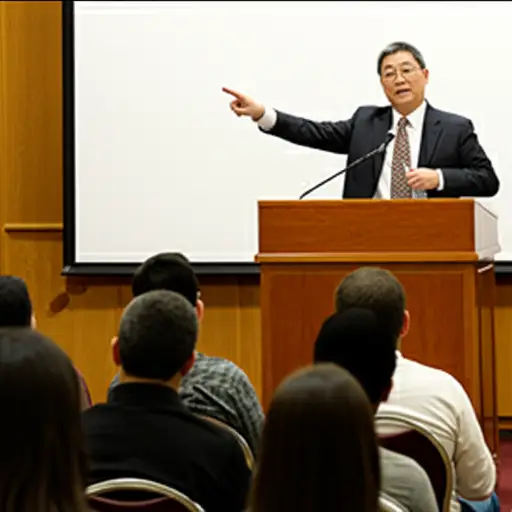 他的演讲简短而有力，给人留下深刻印象。
