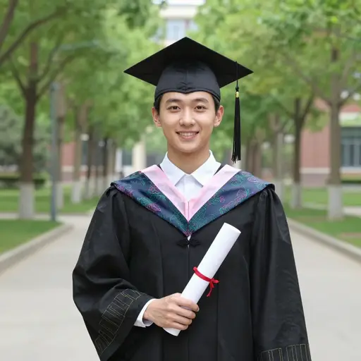 他获得了电子学学位。