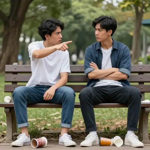 小小的分歧迅速引发了两位朋友之间的一场全面争吵。