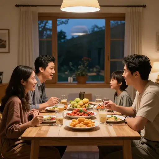 就在不久前，家庭晚餐还是一种普遍的习惯。