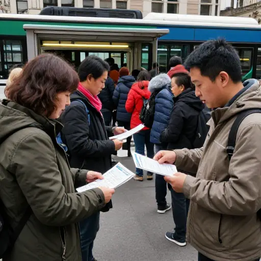 地方议会发起了一场宣传活动，以推广公共交通的使用。