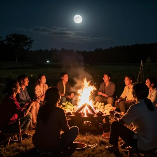 当地居民有庆祝丰收月的独特传统。