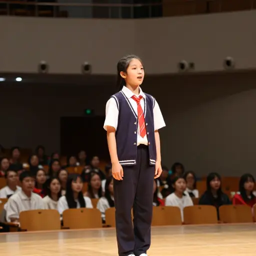 我想在我们学校的话剧中扮演主角。