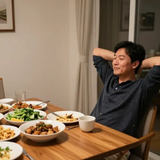我需要一些时间来消化晚餐。
