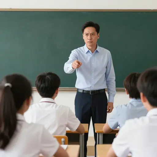 老师的批评没有阻止他。