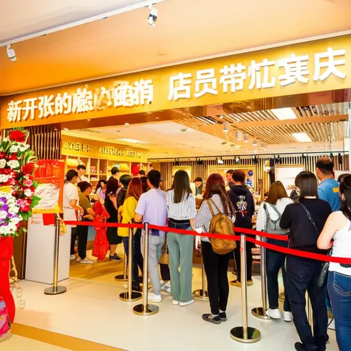 开业当天顾客盈门，这对新店来说是个好兆头。