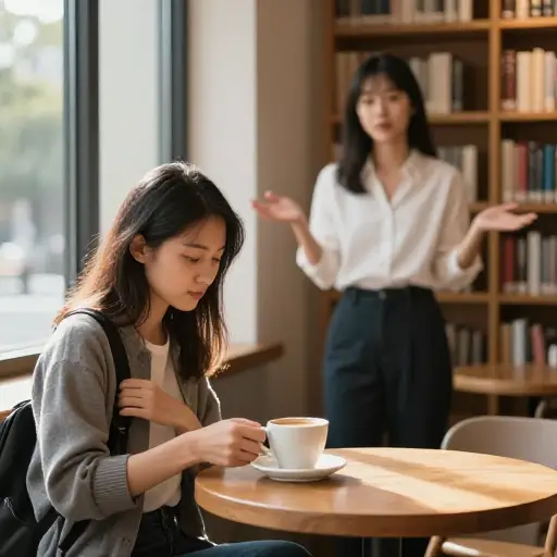 她尽量避免在公共场合提起这个话题。