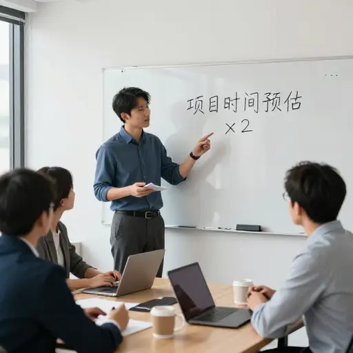 我们办公室的一个经验法则是，任何软件项目的初始时间预估都要翻倍。