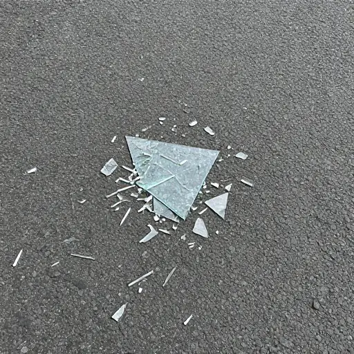 远离碎玻璃。