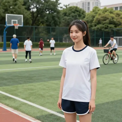 她来自一个热爱运动的家庭。