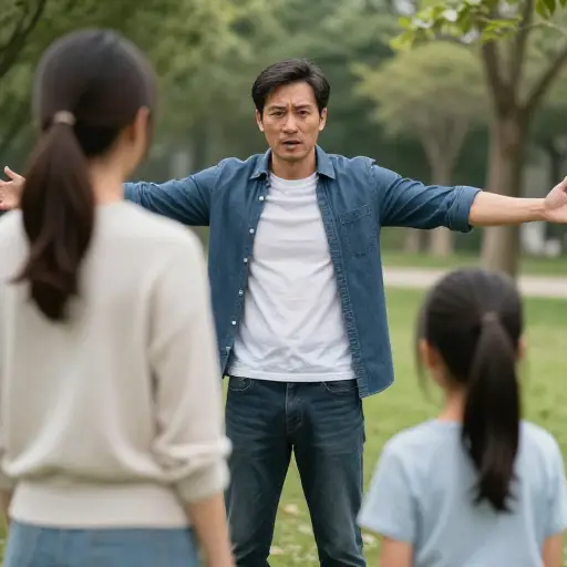 他本能地想要保护自己的家人。