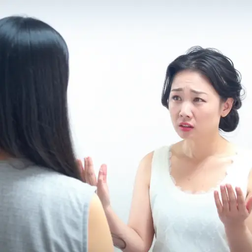 她的解释使我改变了主意。