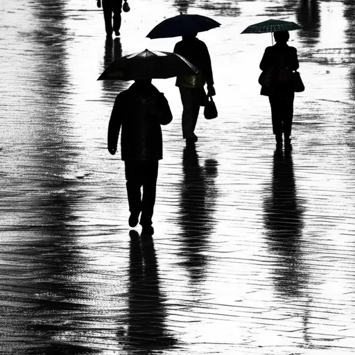 他很有常识，知道下雨天要带伞。