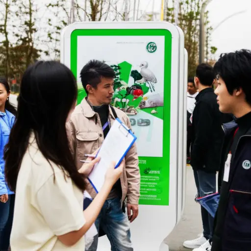 街头调查显示大多数人支持这项环保政策。