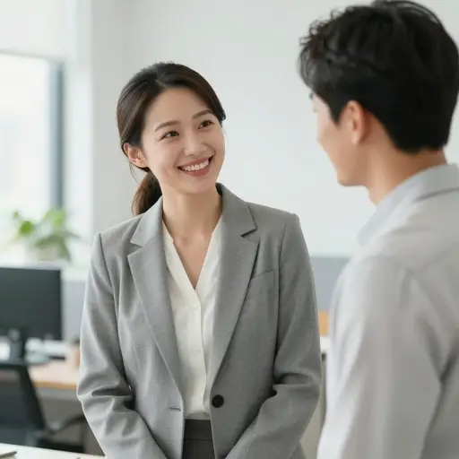她通过朋友得到了这份工作。
