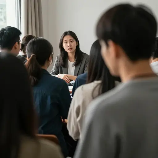 我试图在拥挤的房间那头引起她的注意，但她已经在与人交谈了。