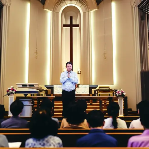 他在祷告会上真诚地讲述了自己的见证。