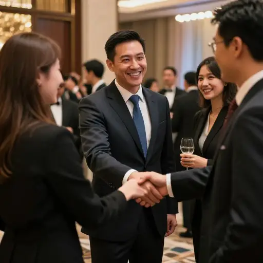 成功的商人通常拥有广泛的人脉联系网络。